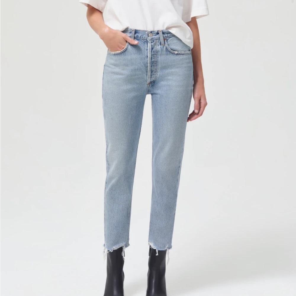 Agolde Riley High Rise Straight Crop in Curio - Size 26